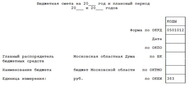 Постановление Думы Московской области от 21.12.2017 N 44/40-П "О Порядке составления, утверждения и ведения бюджетной сметы Московской областной Думы и признании утратившими силу некоторых постановлений Московской областной Думы"